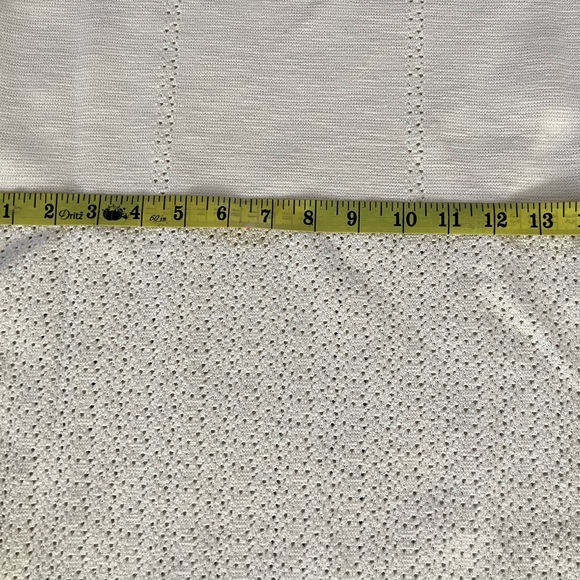 VICTORIA BECKHAM Open-knit midi dress size Medium Ivory - Picture 9 of 11